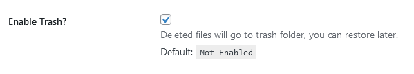 Confirmation popup for deleting files in Advanced File Manager