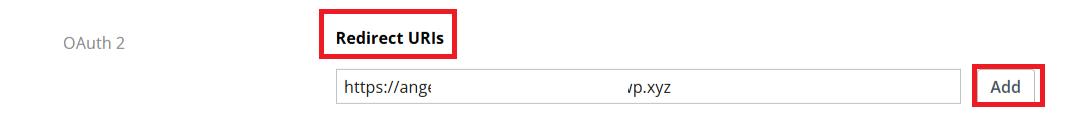 copy the redirect urls